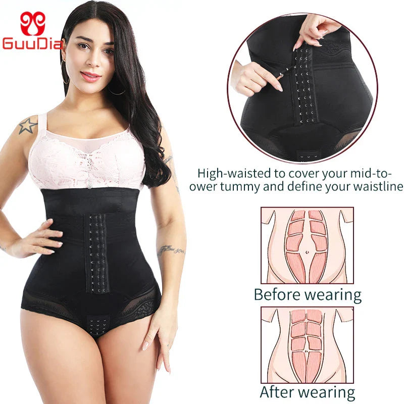 GUUDIA Open Crotch Tummy Control Shapewear for Women - Slimming Panties & Waist Trainer