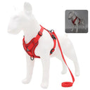 French Bulldog Reflective Mesh Dog Harness with Leash