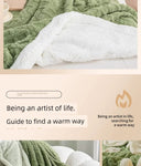 Sofa Blanket Winter Thick Coral Fleece Office Nap Blanket