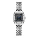 Square Roman Quartz Watch: Stainless Steel Timepiece Gift