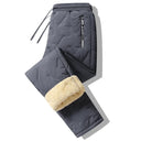 Winter Sweatwear Men Plush Thick Fleece Thermal Trousers 8828