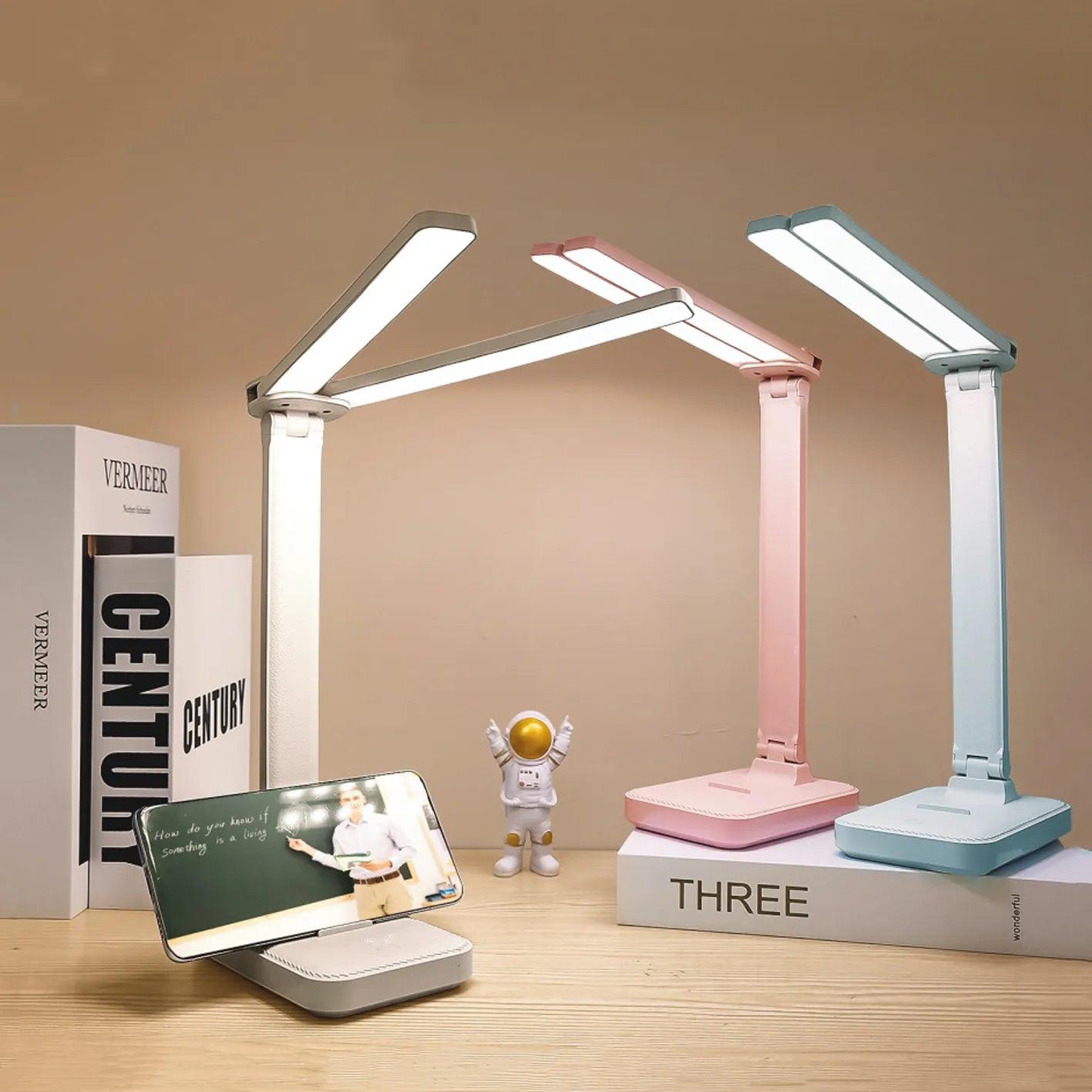 LED Desk Lamp Touch Night Light USB Rechargeable: Stylish Bedside Lighting  ourlum.com   