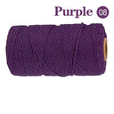 Cotton Macrame Cord Rope Twine String Crafts DIY Bohemia Wedding Decor  ourlum.com SLQ 08 Purple  