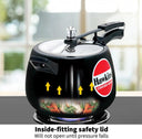 6.5L Hard Anodised Pressure Cooker Efficient Cooking Easy Stirring