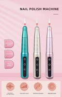 35000RPM Wireless Nail Drill Pen USB Nail File Polishing Pen Rechargeable Nail Drill Machine Portable Manicure Drill Salon Tool