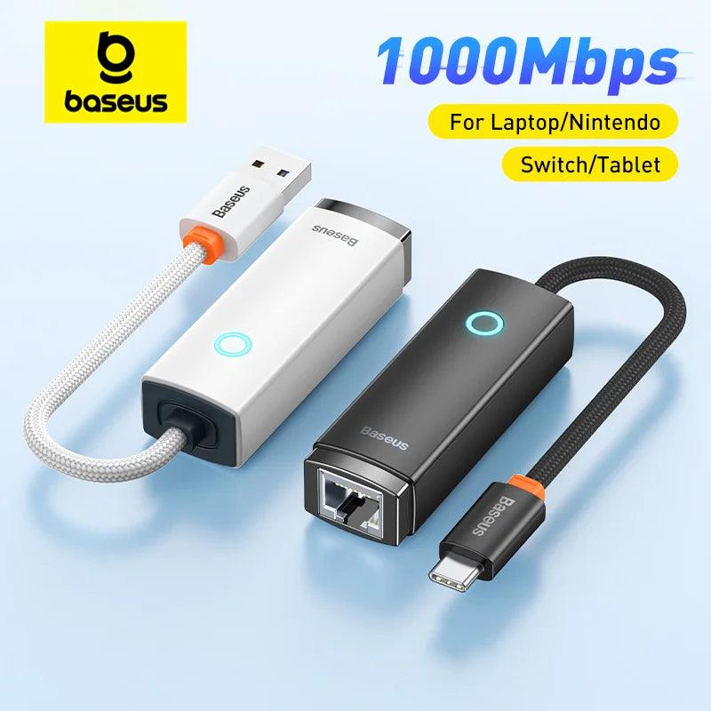 BASEUS USB Ethernet Adapter: Seamless Connectivity for Macbook Pro & Air  ourlum.com   