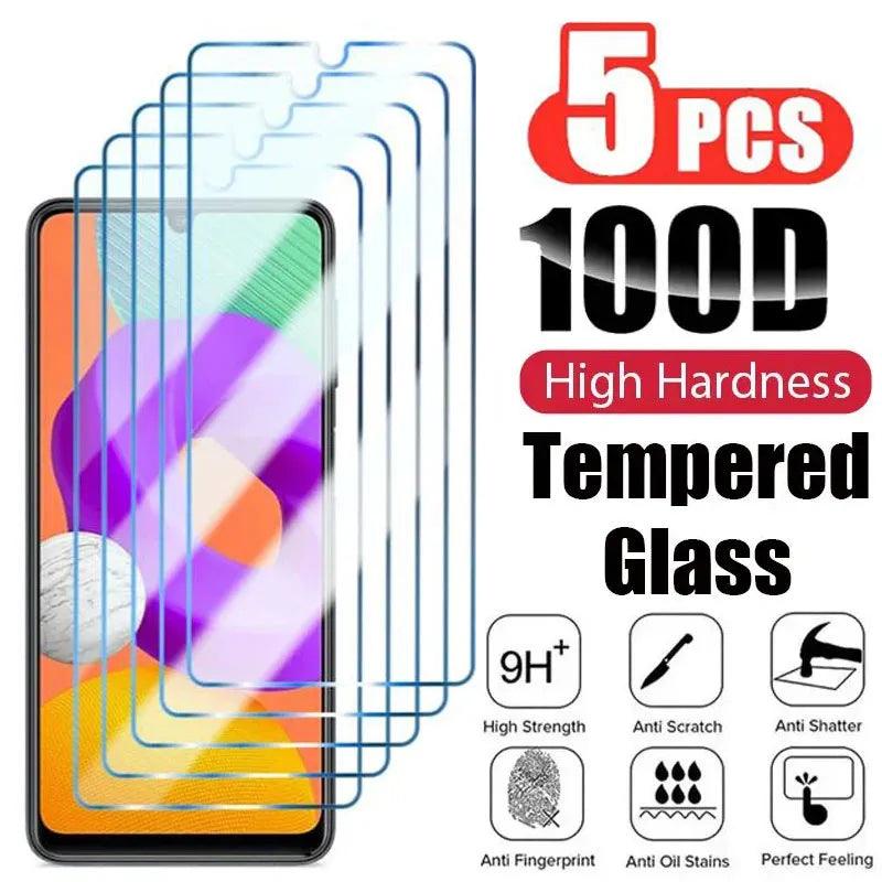5-Piece Tempered Glass Screen Protector Set for Xiaomi Redmi Note Series and Redmi 10 9 Series  ourlum.com Redmi 7 5PCS Tempered Glass 