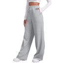 Women’s Drawstring Sweatpants Wide Straight Leg Casual Pants