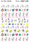 Adorable Cartoon Hello Kitty Nail Sticker Set for Nail Art