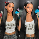 30-Inch Brazilian Remy Straight Lace Front Wig for Elegance