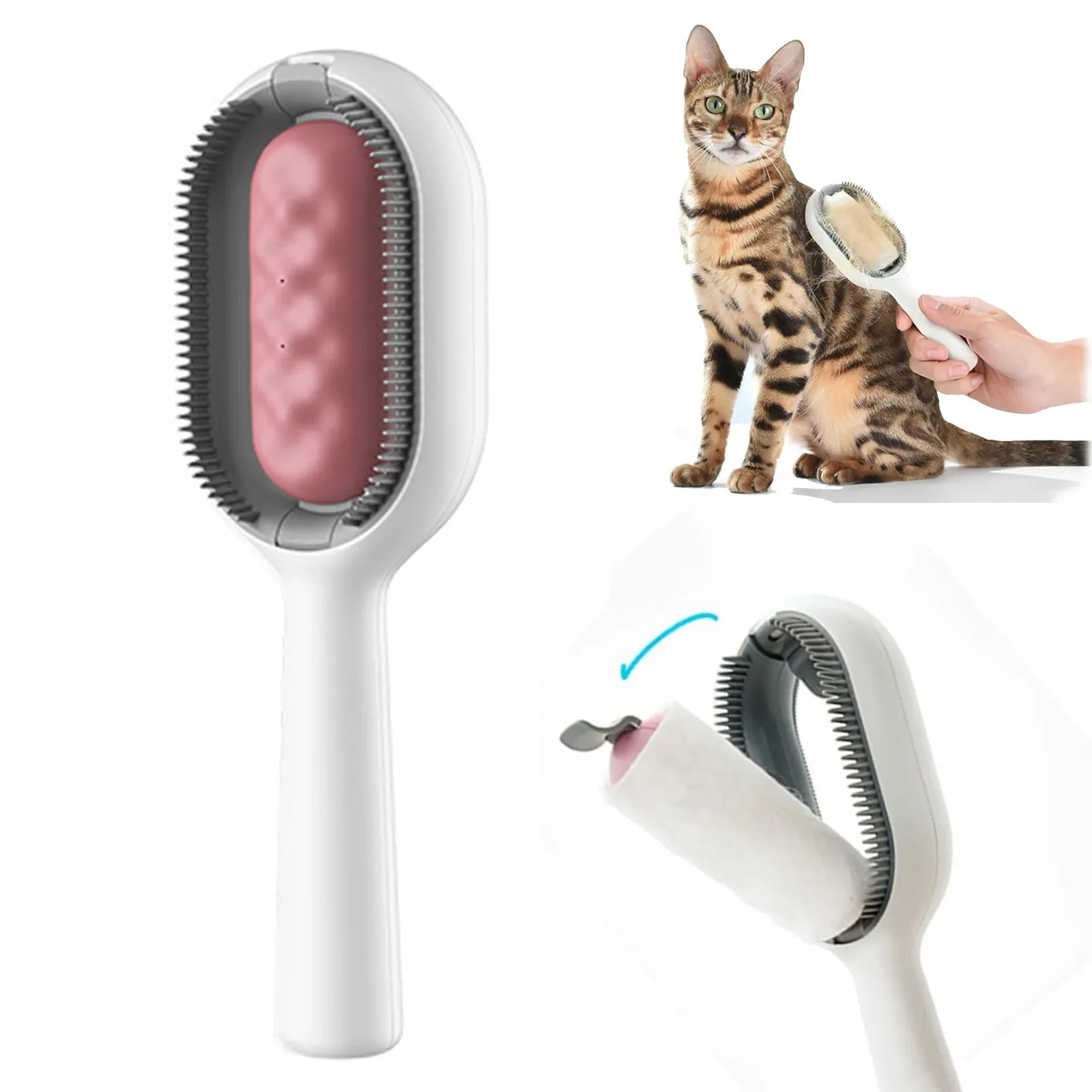 Cat Grooming Comb: Hair Remover for Floating Hair & Sticky Fur  ourlum.com   