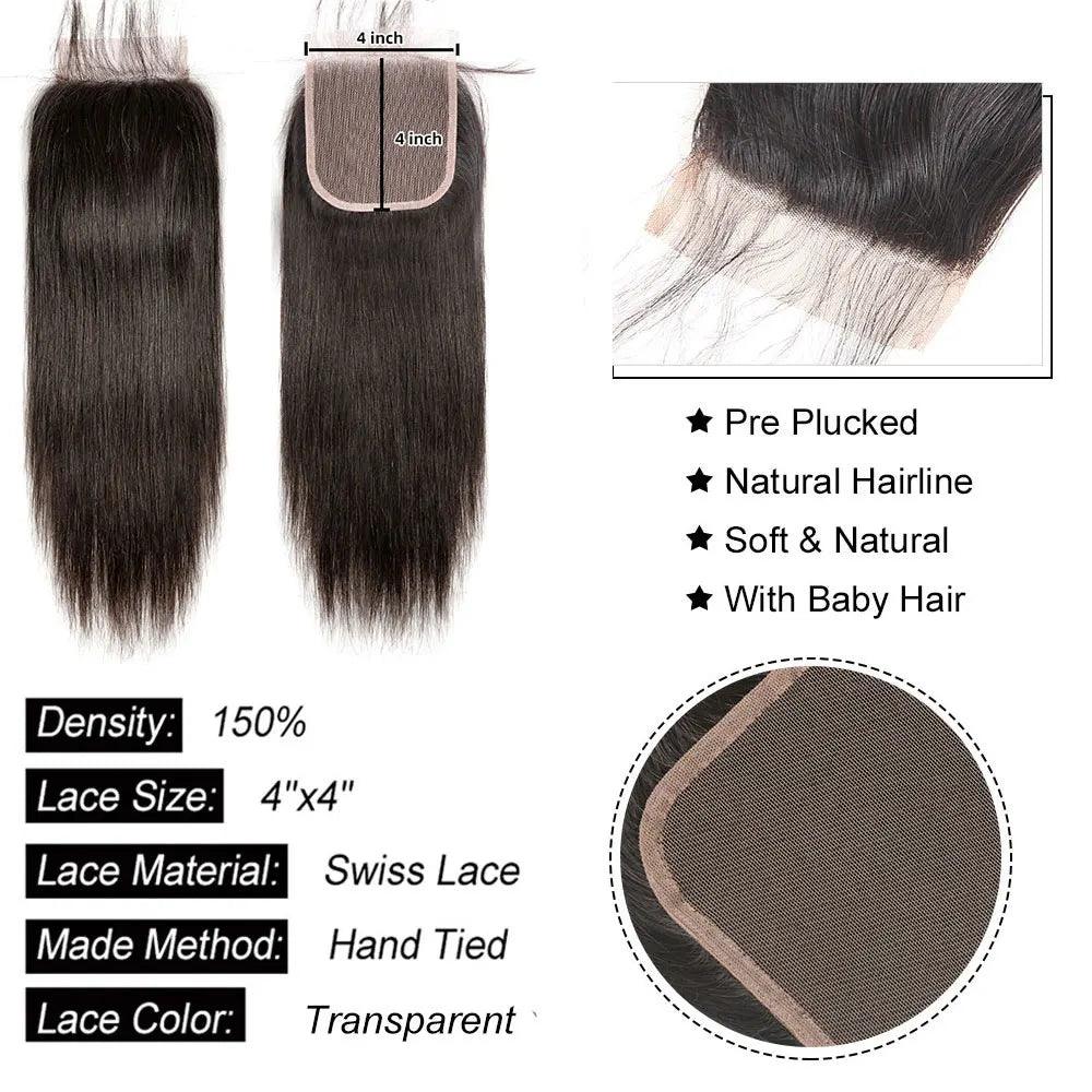 Ultimate Straight Lace Closure Frontal Hair Extensions for Stunning Transformations