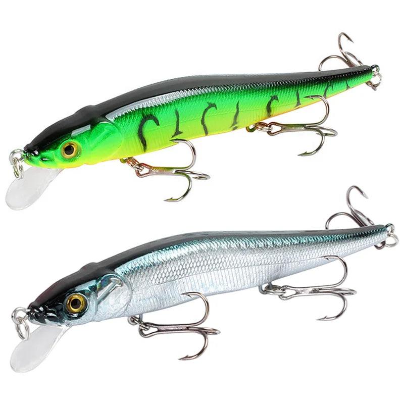 Ultimate Minnow Crankbait Wobblers Fishing Lure - 11.5cm/14g Artificial Bait with Realistic 3D Eyes for Pike, Carp, and More  ourlum.com   
