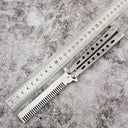 Butterfly Knife Comb - Stainless Steel Hair Styling Tool