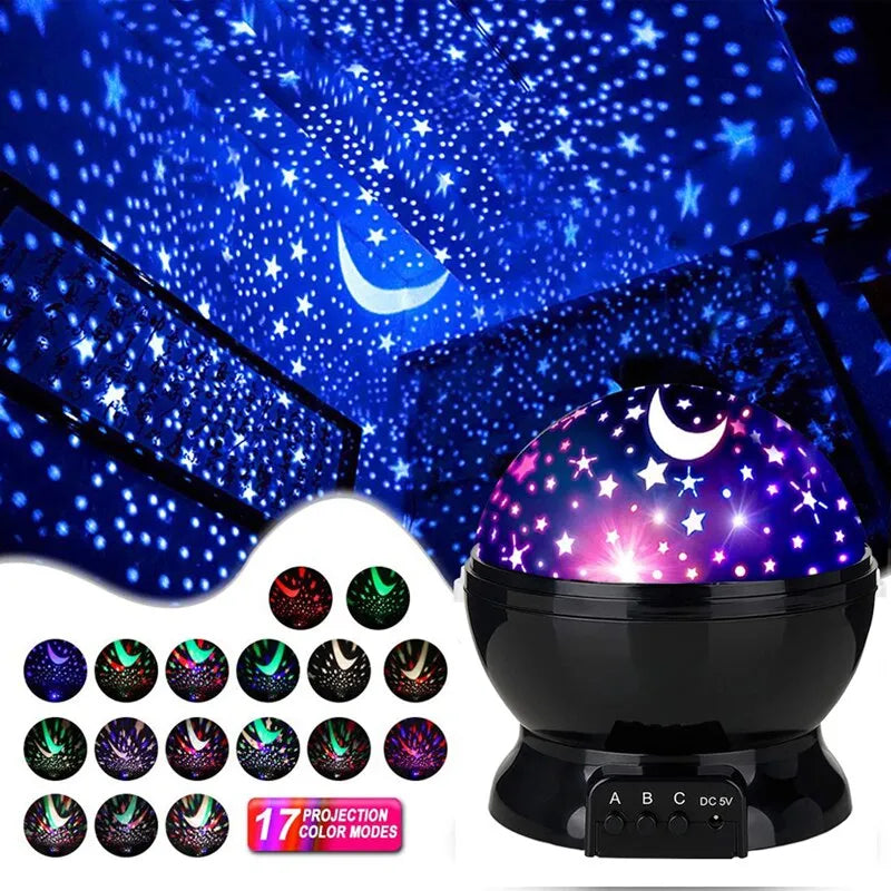 Starry Night Projector: Serene Moon & Galaxy Lamp for Home Decor  ourlum.com   