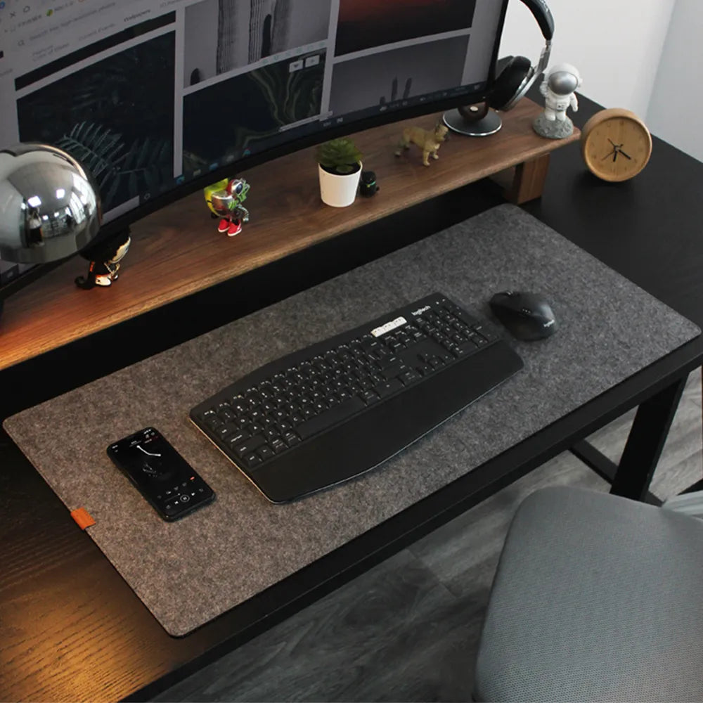 Wool Felt Mouse Pad: Ultimate Desk Protection for Work & Play  ourlum.com   
