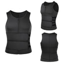 Men's Sauna Vest Waist Trainer with Double Belt Slimming