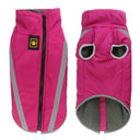 Reflective Waterproof Dog Jacket: Winter Warmth & Safety for Big Dogs  ourlum.com Rose Red XL 