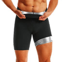 Men Sweat Sauna Shorts Body Shaper High Waist Trainer