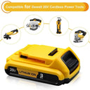 20V DCB203 Li-ion Battery for DeWalt Tools Upgrade Pack