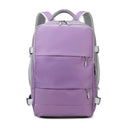 Travel Backpack for Women: Stylish Waterproof Bag with USB Charging  ourlum.com Purple  