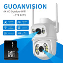 6MP Dual Lens PTZ Wifi Camera: Advanced Ai Tracking for Outdoor Security  ourlum.com   