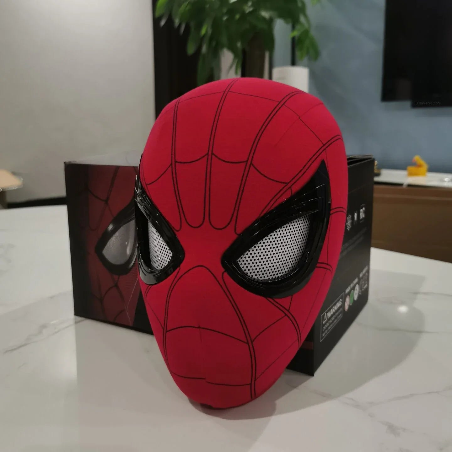 Spiderman Moving Eyes Cosplay Electronic Mask: Remote Control Elastic Toys  ourlum.com   