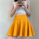 Summer Chic Mini Pleated Skirt Stylish Elastic Waist Skirt