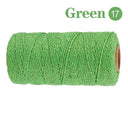 Cotton Macrame Cord Rope Twine String Crafts DIY Bohemia Wedding Decor  ourlum.com SLQ 17 Green  