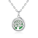 Tree Of Life Essential Oil Diffuser Necklace: Stainless Steel Beauty Gift  ourlum.com N2732-40  