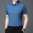 Men's Ultra Stretch Short Sleeve Shirt Business Casual Wear