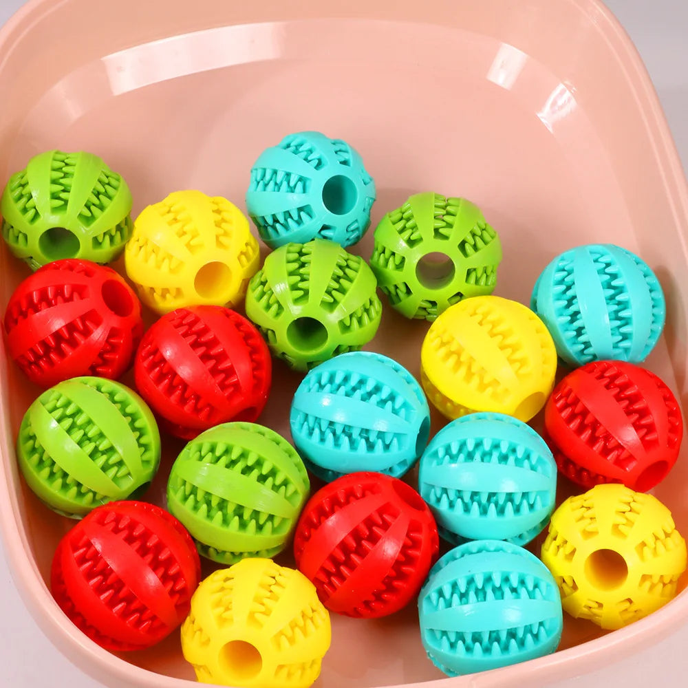 Silicone Interactive Bite-Resistant Dog Toy Ball for Small Dogs  ourlum.com   