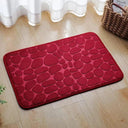 Absorbent Shower Bath Mat: Ultimate Water Absorption & Anti-Slip Safety  ourlum.com E-Red 40x60cm 