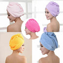 Quick Dry Microfiber Hair Wrap Strong Absorbency Gentle Hair