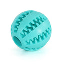 Interactive Rubber Dog Toy: Teeth Cleaning Chew Ball Fun