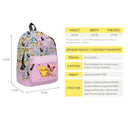 2PC Pikachu Cartoon Backpack Two-piece Pokemon Student School Bag Pencil Bag Elf Pokémon Lunch Bag Cartoon School Bag Mochila  ourlum.com   