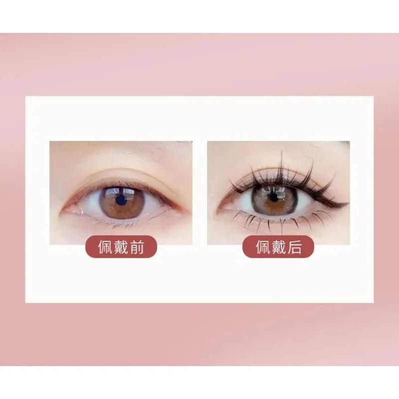 Volume & Length Boosting Natural Manga Eyelashes - 5 Pairs for Stunning Eye Enhancement