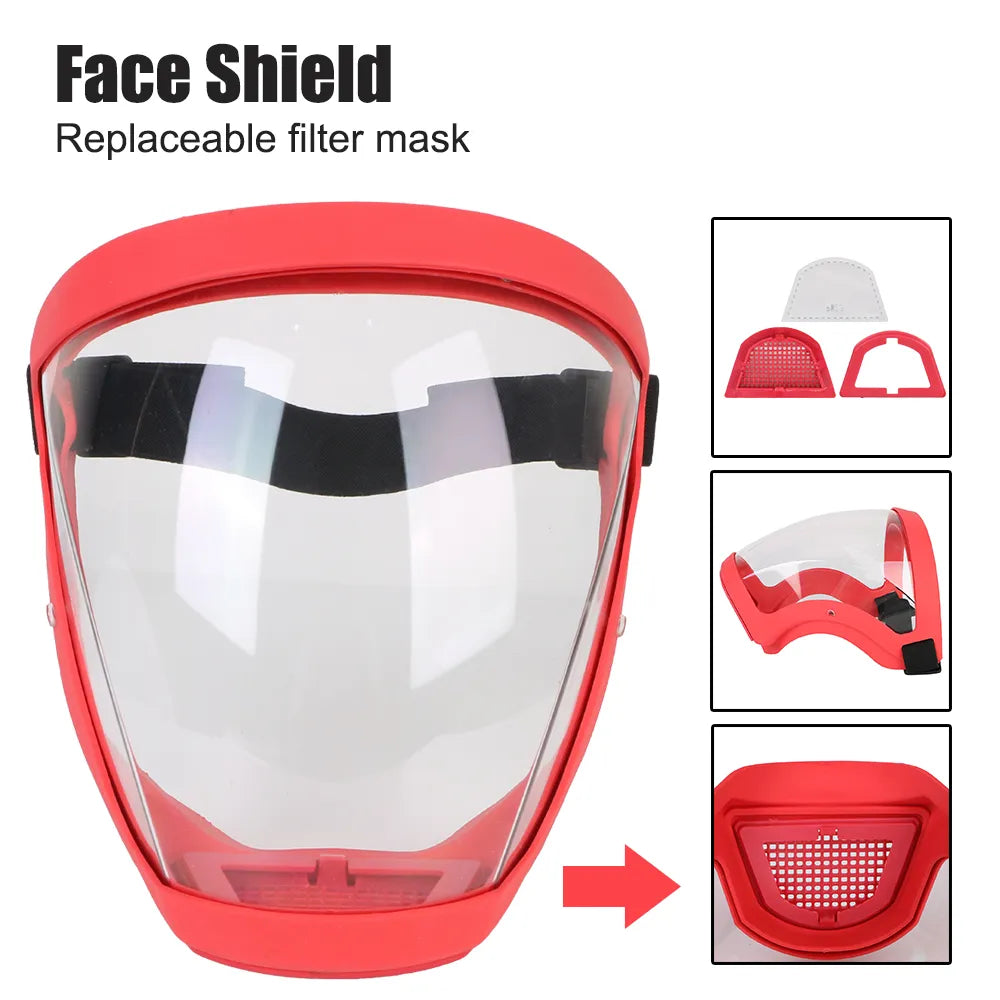 Full Face Shield Protection Mask: Ultimate Oil-splash Proof with Filters  ourlum.com   