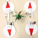 Christmas Cutlery Holder & Gift Bag for Holiday Decor