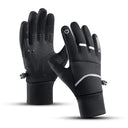 Kyncilor Winter Sports Cycling Skiing Gloves Black Warm Waterproof Touchscreen