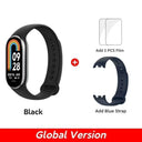 Mi Band 8 Blood Oxygen Tracker: Advanced Health Monitoring & Fitness Trends  ourlum.com Black N Blue Strap CHINA 