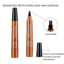 5 Colors Microblading Eyebrow Pen Waterproof Liquid Eyebrow Pencil Long Lasting Eyebrow Tattoo Pen 4 oints eyebrow pen Cosmetics  ourlum.com   