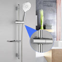 Adjustable Chrome Shower Head Holder Bracket for Easy Shower Experience  ourlum.com   