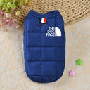 Winter Cotton Dog Vest Coat: Stylish Warmth for Small Medium Dogs  ourlum.com Blue XS CHINA