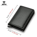 Carbon Fiber Slim Aluminum Men Wallet 2023 RFID Card Holder