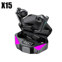 X15 TWS Gaming Earbuds: Ultimate 9D Stereo Sound for Wireless Gaming  ourlum.com X15 bkack CHINA 