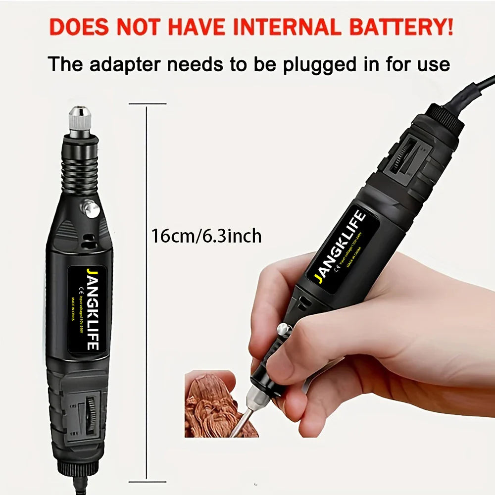 12V Mini Drill Electric Carving Pen Variable Speed Rotary Tools Kit Engraver for Grinding Polishing  ourlum.com   