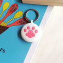 AirTag Silicone Protective Case with Keychain: High-Quality Wearable Device  ourlum.com whitecatpaw  