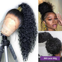 Deep Curly Lace Front Human Hair Wig 360 Full Lace Wig