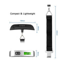 Portable Digital Luggage Scale LCD Display 50kg Travel Balance